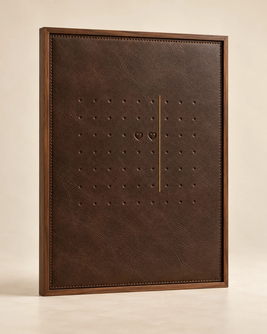 Representative product image: key dates leather wall art