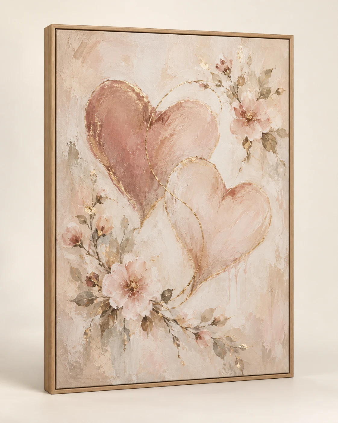 Representative product image: connected hearts canvas wall art