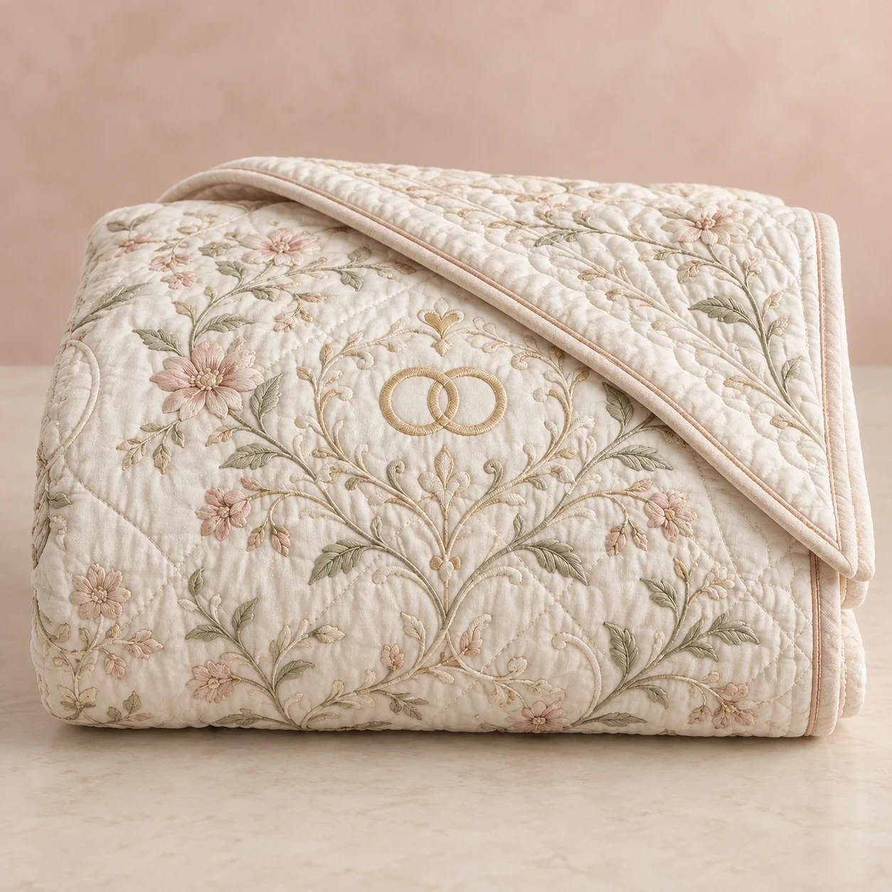 Original representative product image: Sophisticated Couple Embroidered Quilted Throw