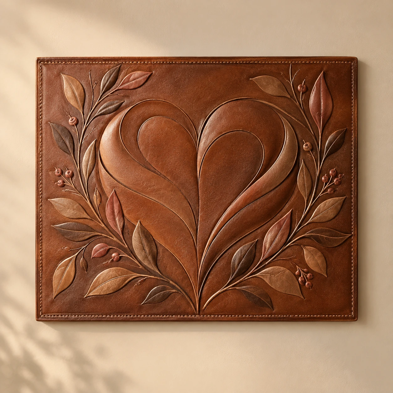 Original representative product image: Love is All You Need Leather Wall Art