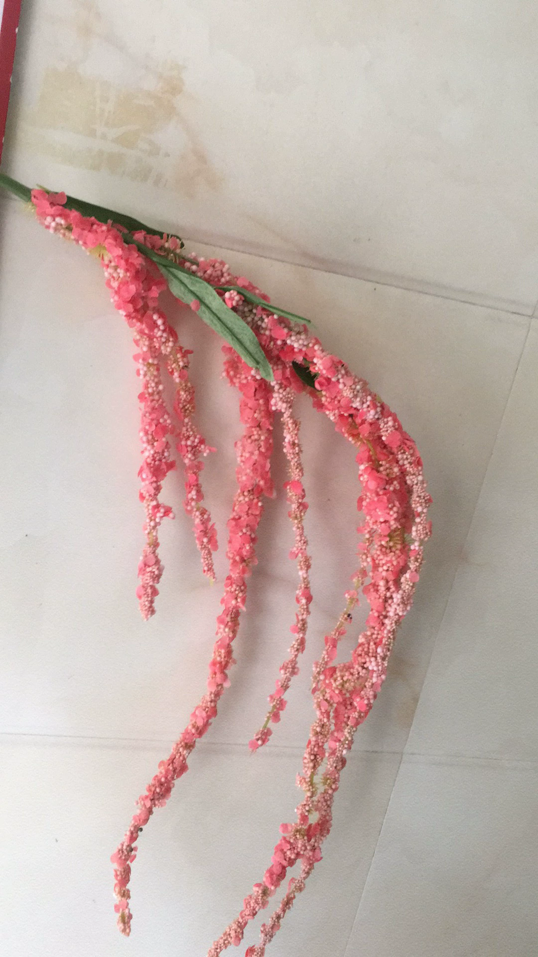PPS High End Artificial 8 Forks Hanging Amaranthus Garland 115cm Amaranthus Hanging Garland for Wedding Home Garden Decor