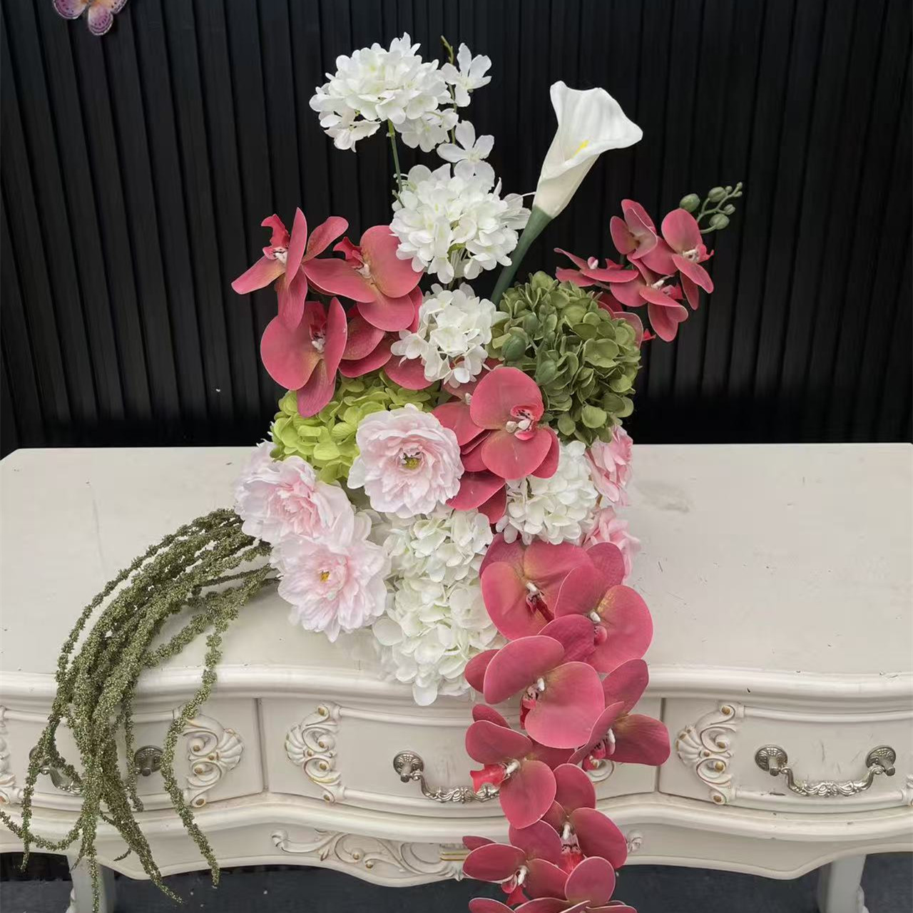 PPS Top Quality 35cm Flower Ball Pink White Green Colorful Floral Ball Flower Heap Arrangement for Wedding Event Table Decor