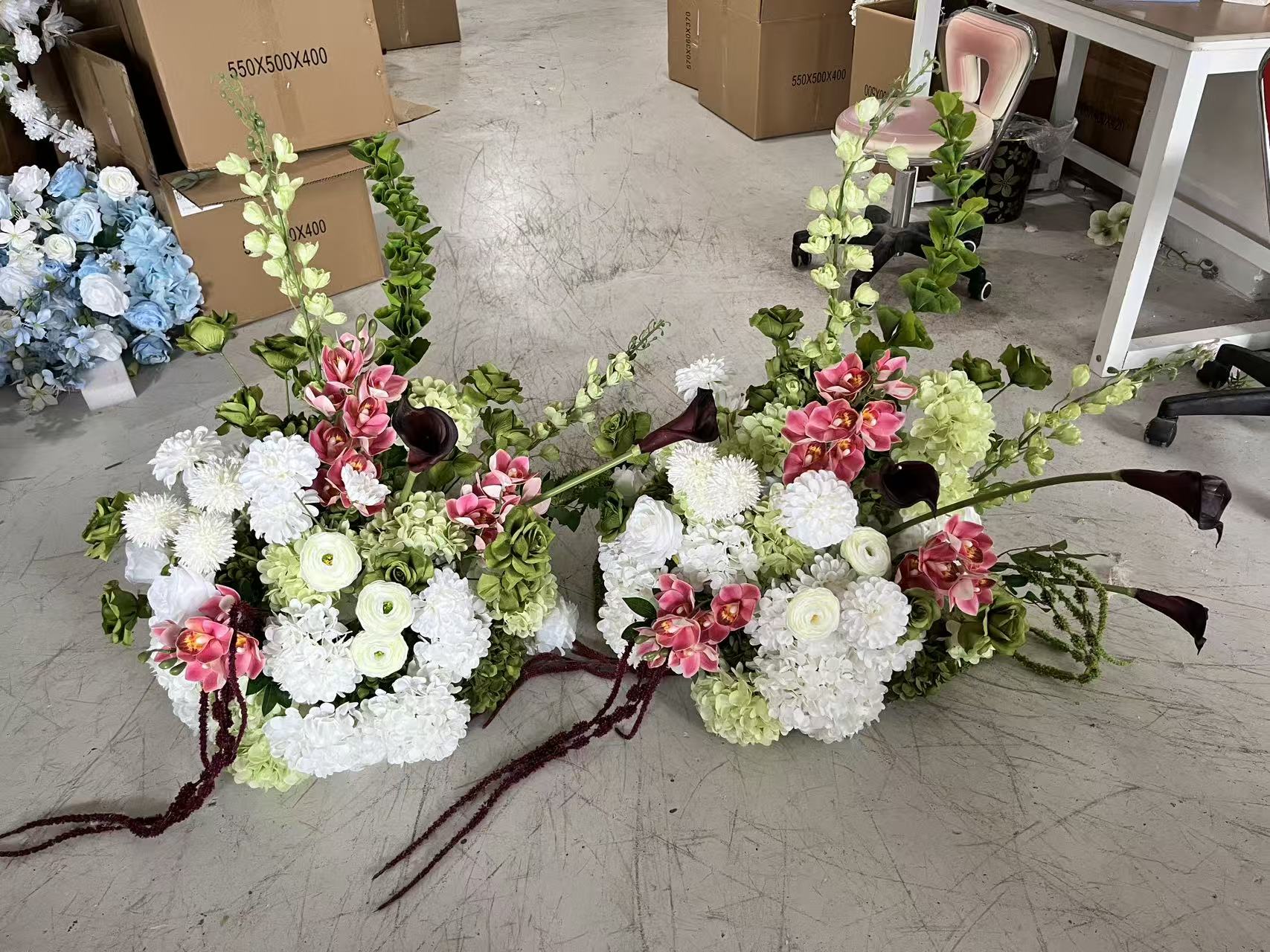 PPS Top Quality Flower Ball Pink White Green Colorful Floral Ball Flower Heap Arrangement for Wedding Event Table Decor