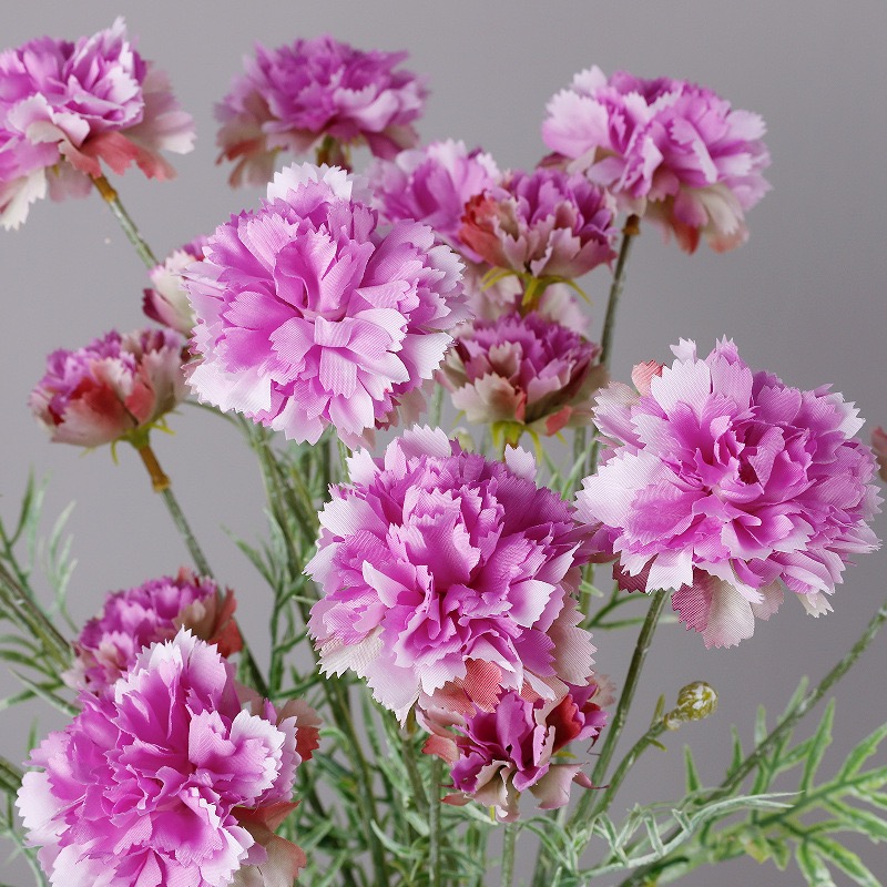 Flower Carnations Flowers Artificial White Carnations Artificial Flowers Home Decoration